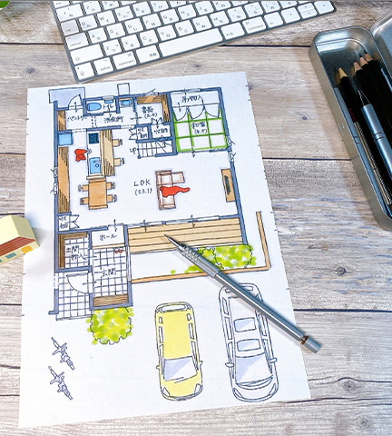 建築士とともにアイデア・こだわりをカタチに。